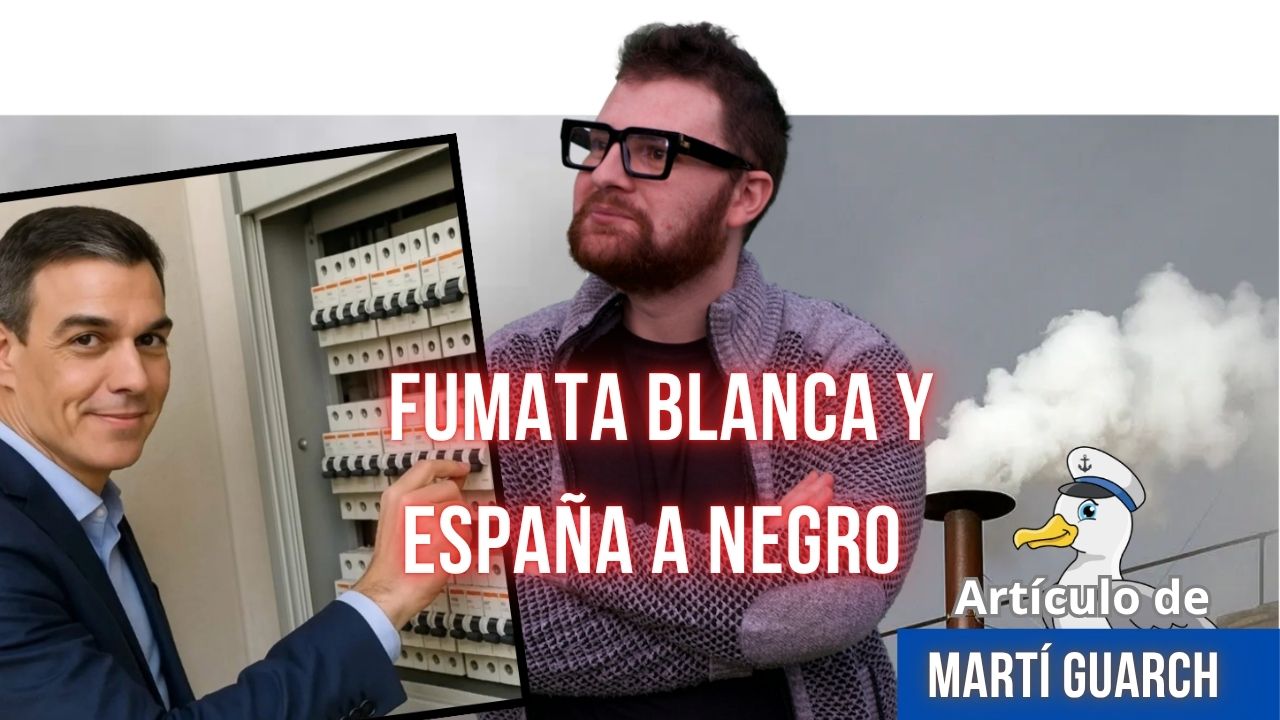 FUMATA BLANCA Y ESPAÑA A NEGRO
