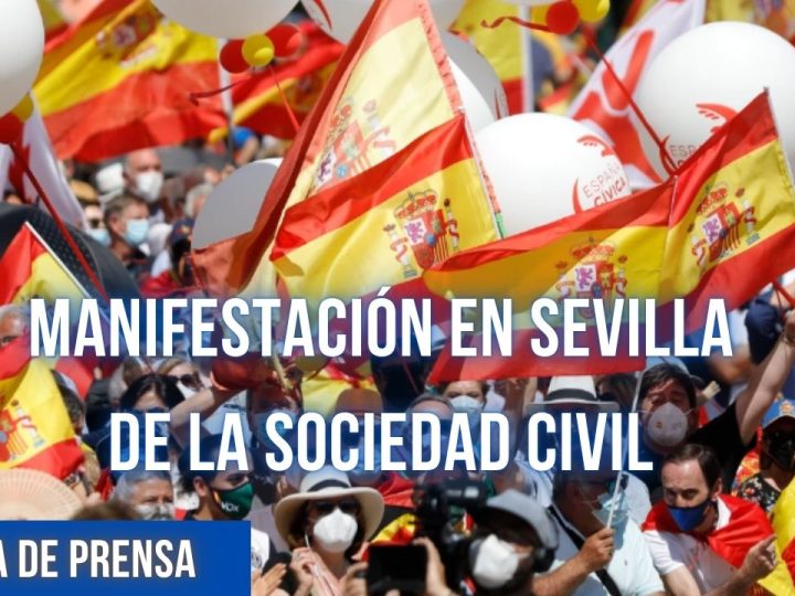 MANIFESTACIÓN EN SEVILLA DE LA SOCIEDAD CIVIL