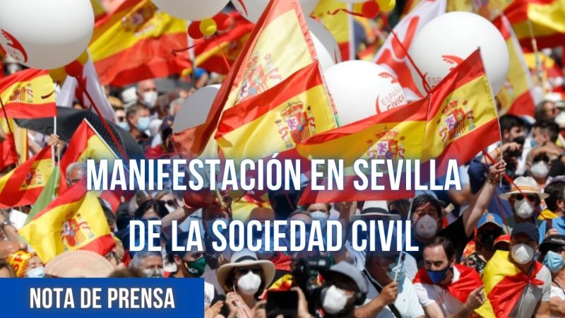 MANIFESTACIÓN EN SEVILLA DE LA SOCIEDAD CIVIL